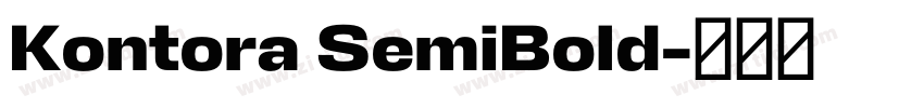 Kontora SemiBold字体转换 Kontora SemiBold字体转换